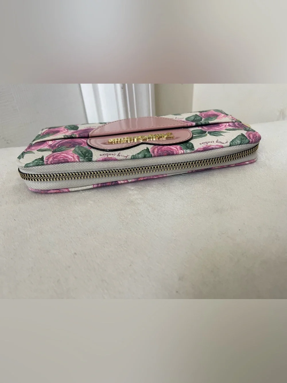 Juicy Couture Pink Heart Floral Women's Wallet